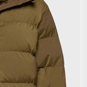 Veste d'hiver matelassée pour homme, de haute qualité, personnalisée, épaisse, marron, imperméable, à capuche, coupe-vent, rembourrée, parka - Product Image 2