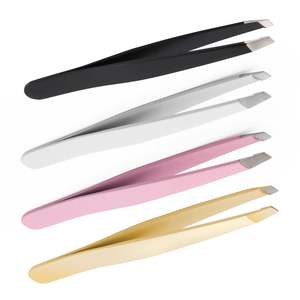 Pinzas de Maquillaje de Alta Calidad, Pinzas para Cejas Coloridas con Logotipo Personalizado - Product Image 3