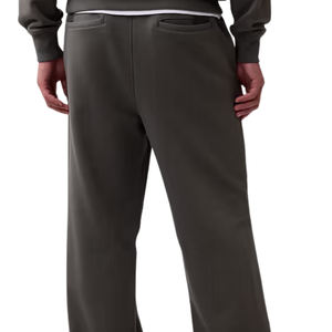 <b>Men</b>’s Fleece Sweatpants Relaxed Fit Straight Leg Casual <b>Trousers</b> Elastic Waist Side Pockets Soft Heavyweight <b>Lounge</b> Pants - Product Image 2