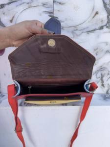 Nuevo Bolso de Mano de Moda para Mujer, Bolso de Cuero Reciclado Multicolor, Bolso de Hombro de Cuero Genuino Elegante para Mujer - Product Image 4