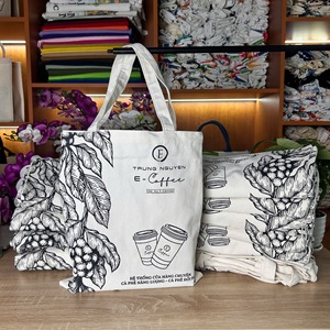 All Season Eco-friendly Custom size Reusable 12oz <b>canvas</b> Open Closure Handled Plain Vietnam <b>Canvas</b> <b>Tote</b> Bag - Product Image 5