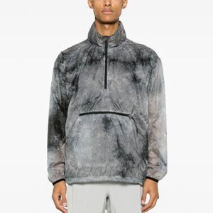 Sudadera Unisex con Capucha y Cierre de Media Cremallera, Estilo Tie-Dye, Corte Regular, Cuello Alto, para Invierno - Product Image 1