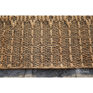 Tapis tissé à la main en mélange de jute et de coton RTS |   Tissu plat de 5 mm d'épaisseur |   Tapis en fibres naturelles - Product Image 6