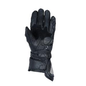Full-Grain Leather Racing Motorcycle Gloves with Carbon Knuckle Armor Men’s Performance Riding Gloves <b>Heavy</b> <b>Duty</b> Motorbike Glove - Product Image 2