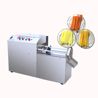 Automatische commerciële cassave-stokjesmachine, elektrische frietmachine, friet snijmachine