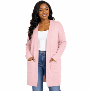 Abrigo Casual de Manga Larga con Botones en la Parte Delantera, Corte Holgado, Nueva Colección Otoño-Invierno de la Hermandad Femenina Cosh International, en Acrílico - Product Image 1