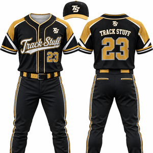 Conjunto de uniforme de béisbol personalizado, camiseta de equipo con logotipo, nombre y número personalizados, ropa deportiva, fabricante OEM, uniforme transpirable de secado rápido - Product Image 1