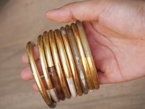 Classic Religious Organic Buffalo Horn <b>Bangles</b> <b>Bracelet</b> Unisex Polished Waterproof Indian Wedding Party Jewelry - Product Image 3