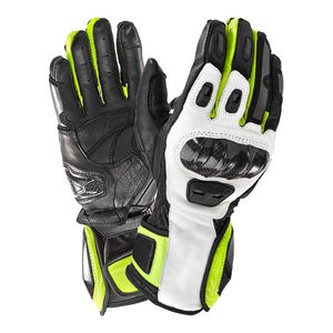 Gants de moto de course tout-terrain en cuir perforé pour cyclisme en extérieur, protection longue durée, respirants et résistants pour sports de montagne - Product Image 1
