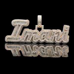 Custom VVS Diamond <b>Iced</b> <b>Out</b> Stainless Steel Pendant with Hip Hop Silver Plated Diamond <b>Chain</b> - Product Image 6