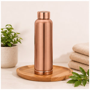 Botella de Agua de Cobre Puro, Diseño sin Costuras a Prueba de Fugas, Beneficios Ayurvédicos para la Digestión, Artículos para Beber en Casa - Product Image 4