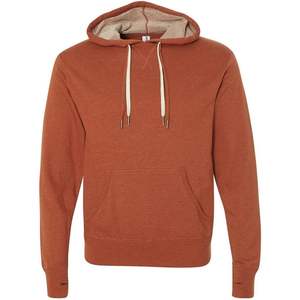 Sudadera con Capucha de Felpa Francesa de Peso Medio PRM90HT Naranja Quemado Jaspeado-Independent Trading Co.-Tallas XXS XS 450gsm Peso con Cierre - Product Image 3