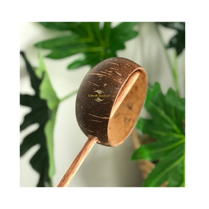 Cuchara de Agua de Coco Natural, Cuchara de Concha Hecha a Mano de Primera Calidad para Servir Bebidas, Suministro al por Mayor - Product Image 4