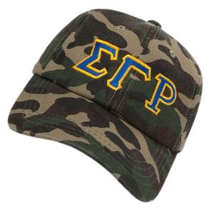 หมวกแก๊ป Sigma Gamma Rho ลายพราง หมวกสมาคมนักศึกษากรีก SGRho หมวกเบสบอลลายพรางแบบปรับได้ หมวกลำลองสำหรับกิจกรรมกลางแจ้ง ปักลายกรีก - Product Image 5
