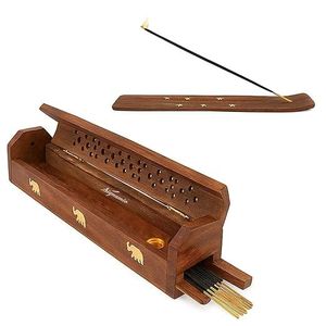 Rustic Natural Wooden <b>Incense</b> Burner <b>Holder</b> For Meditation Yoga Aromatherapy <b>Stick</b> <b>Incense</b> Decorative Ash Catcher Tray - Product Image 5