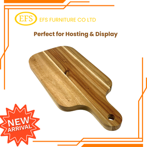 เขียงไม้ยางพาราแบบยาว หนา แข็งแรง สำหรับครัว โรงงานผลิตโดยตรง (OEM) - Product Image 3