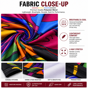 Camiseta de Golf para Mujer al Mejor Precio, Sin Mangas, Estampado Abstracto, Cierre Frontal con Cremallera, Deportiva, de Secado Rápido, 100% Poliéster Tejido - Product Image 6