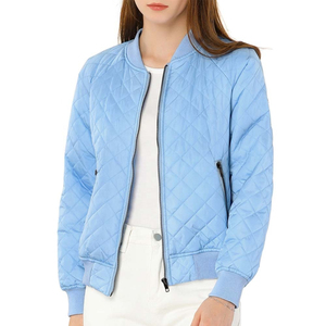 <b>Women</b> Drawstring <b>Bomber</b> <b>Jacket</b> Casual Zip Front Outerwear With Adjustable Bottom Soft Fabric And Practical Pockets - Product Image 2