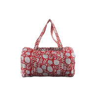 Sac de voyage matelassé en coton vintage indien fait main, couleur unie, avec fermeture éclair, multi-usages, pour le quotidien, le shopping, la gym, la plage
