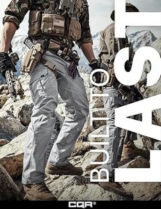 Pantalones Cargo Tácticos Grises para Hombre, Múltiples Bolsillos, Secado Rápido, Material de Lona, Estilo Ropa de Trabajo, Pantalones de Primavera para Exteriores - Product Image 6