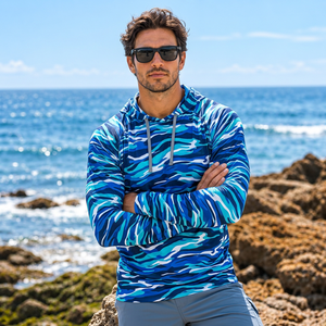 Vente en gros de chemises de pêche performantes 140 GSM, sweat-shirts de pêche pour hommes, sweat-shirts de performance pour équipes de pêche - Product Image 1
