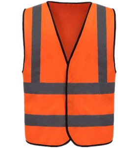 Gilet de sécurité haute visibilité sur mesure en gros, fabricant OEM, fournisseur, polyester 120-150 GSM, marque privée, production en vrac - Product Image 2