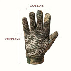 Men Hunting <b>Gloves</b> Camouflage Lightweight Outdoor Gear With Non Slip Grip For Shooting And Hunting Trips - Product Image 5