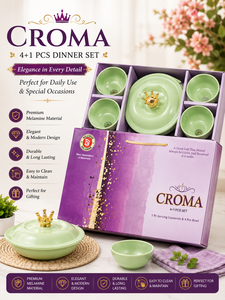 Elegant Ceramic <b>Dinner</b> <b>Set</b> 12 Piece Floral Plate Bowl Spoon Gift <b>Set</b> for Home Party - Product Image 3