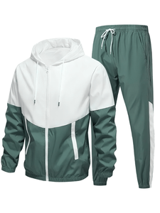 Ensemble de survêtement zippé de marque pour homme, respirant et confortable, qualité supérieure, faible MOQ, collection 2026 – Sweat à capuche et pantalon de jogging - Product Image 1