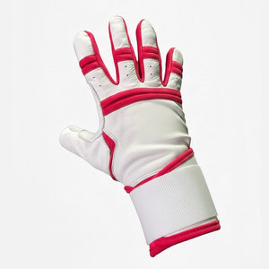 Gants de frappeur de baseball en cuir légers et flexibles – Équipement de performance confortable pour sports d'équipe – Ambidextres avec fermeture auto-agrippante – Nouveauté - Product Image 1