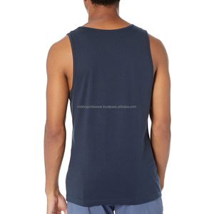 เสื้อกล้ามออกกำลังกายผ้าคอตตอนถักสำหรับวิ่งของผู้ชายแห้งเร็วออกแบบได้ตามต้องการ - Product Image 3