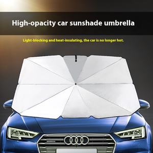 Multi-Functional Titanium Silver Car Sunshade New <b>Umbrella</b>-Style Design for Sun Protection Heat Insulation Manual for Travel - Product Image 5