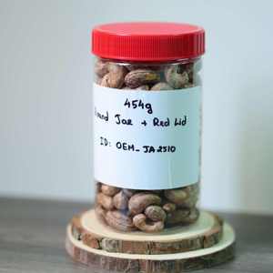 Round Jar With Red Lid Buttery Salty Flavor Custom Grade Vietnam OEM Organic Cashew <b>Nuts</b> Premium Roasted Wholesale - Product Image 3
