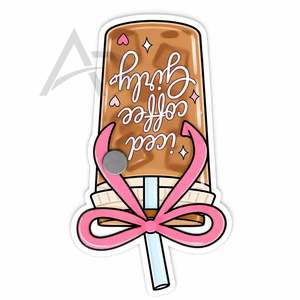 Soporte de Acrílico para Extensiones de Pestañas con Diseño Estético 'Iced Coffee Girly', Tabla Sostenible con Logotipo Personalizado - Product Image 4