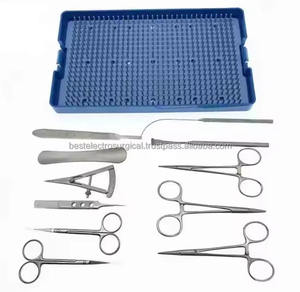 Juego de Instrumentos Quirúrgicos Ortopédicos de Acero Inoxidable Reutilizables de Precisión, Tijeras, Portaagujas, Pinzas Hemostáticas Manuales - Product Image 3