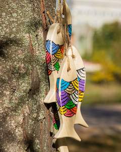 Lotus bleu Offre Spéciale 2025 poisson décoratif en bois Eco Craft cadeau pour les amoureux de l'océan et de la mer - Product Image 5