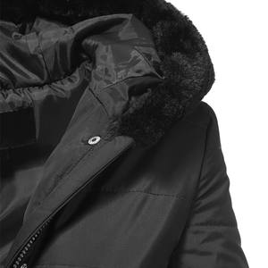 Manteau long matelassé pour femme, style parka, avec capuche, respirant, écologique, chaud pour l'hiver - Product Image 4
