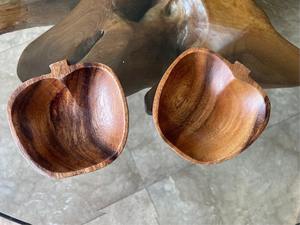 Elegantes Tazones de Madera de Mango en Forma de Manzana para Regalos Corporativos, Vajilla de Lujo Hecha a Mano y Ecológica para Restaurantes y Hogares - Product Image 5