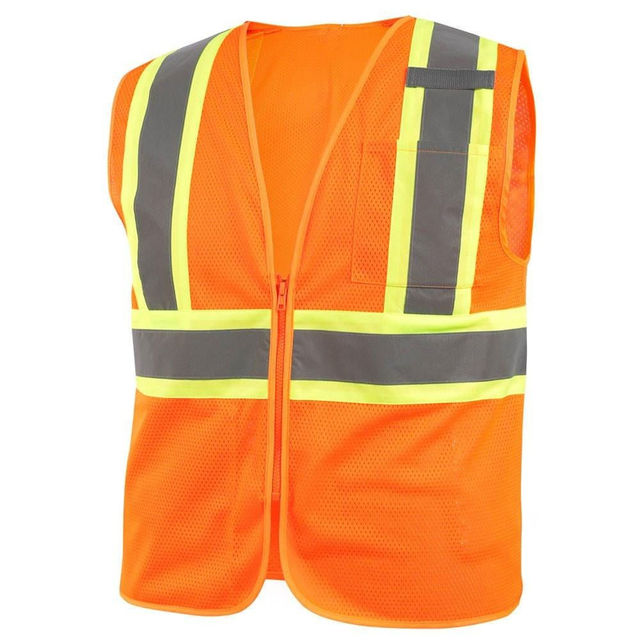 High Visibility Safety Vest Reflective Workwear Vest for Construction Road Workers Industrial Safety Vest
