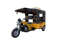 Tricycle Passager TUK TUK Bajaj Indien 150 CC à Moteur Essence Monocylindre Quatre Temps Refroidi par Eau pour 6 Personnes