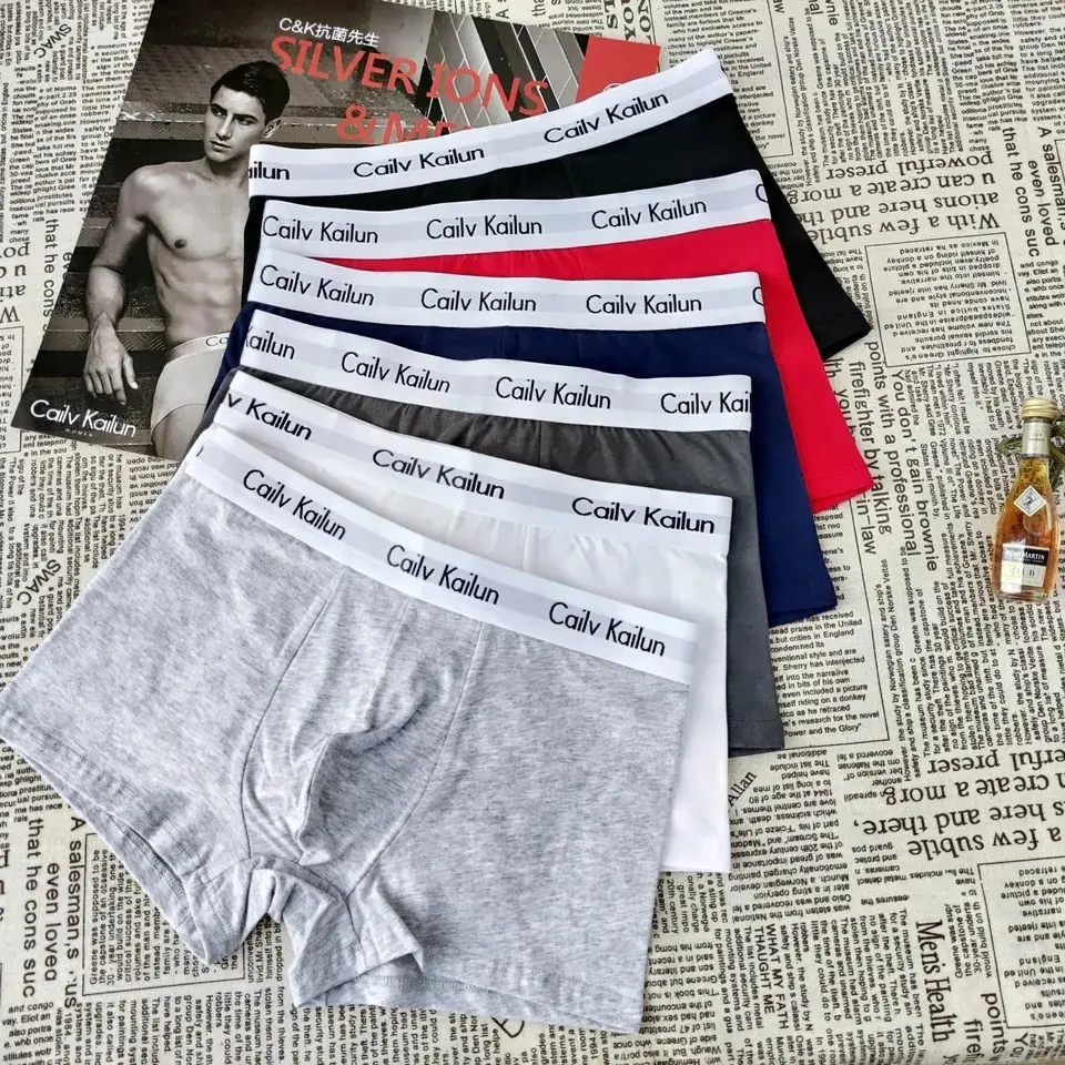 Hot Sale High Quality Underwear For Men Cotton Shorts Breathable Solid Men's Briefs Boxers