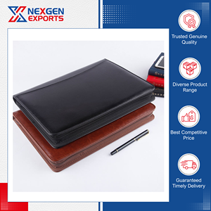 Porte-documents en cuir PU de qualité supérieure, multifonctionnel, sur mesure et au design personnalisé, très demandé, provenant du premier exportateur d'Inde. - Product Image 4