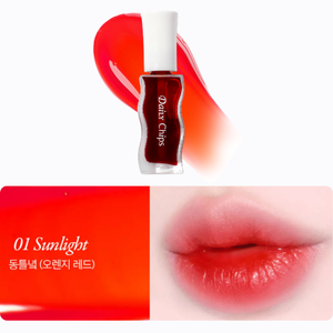 Tinte Líquido para Labios Daily Chips Haru Water Tint 9.5g de Larga Duración 01 Sunlight (Rojo Anaranjado) - Product Image 2