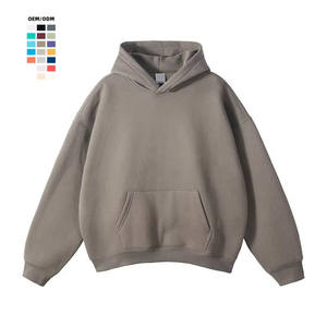 Sudadera con Capucha Gruesa y Pesada para Hombre, Hombros Caídos, 380 360 320 Gsm, Logotipo Personalizado, Felpa Francesa, Sudadera Oversize de Gran Gramaje - Product Image 3