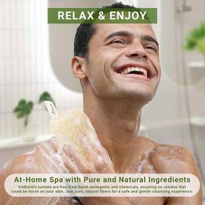 ฟองน้ำใยบวบธรรมชาติอเนกประสงค์สำหรับอาบน้ำสัตว์เลี้ยงในห้องครัวห้องน้ำ - Product Image 5