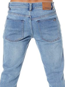 กางเกงยีนส์ผู้ชายสีดำคุณภาพสูงแบบวินเทจคลาสสิก ยี่ห้อ Washad Denim Tears ขายส่ง กางเกงยีนส์แบรนด์ดังสำหรับผู้ชาย - Product Image 3