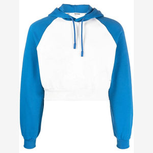 Crop <b>Top</b> Style No <b>Strings</b> Oversized Men 100 Cotton Men Hoodies Heavyweight Cut Edge Raw Hem Boxy Fit Custom Blank Cropped Hoodie - Product Image 4