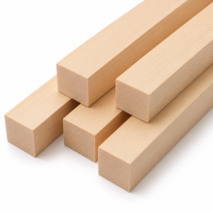 Tiges en bois de peuplier carrées naturelles, bâtons de bricolage de 12 pouces de long pour la menuiserie, la fabrication de meubles, les projets de bricolage, la décoration intérieure, marque EFS - Product Image 1