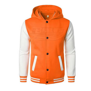 Veste universitaire pour homme de haute qualité, prix de gros abordable, en polaire écologique, pour l'hiver, style baseball, tailles personnalisables, douce - Product Image 1