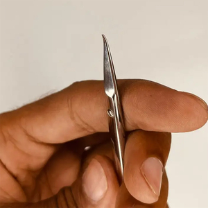 Professional Nail Cuticle <b>Scissors</b> With Hook Mirror Polish Carbon Steel Nail <b>Scissors</b> Hand <b>Sharpening</b> Blade Pro Cuticle <b>Scissors</b> - Product Image 1